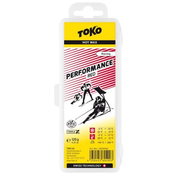 Vasks Toko Performance Hot Wax 120g Red