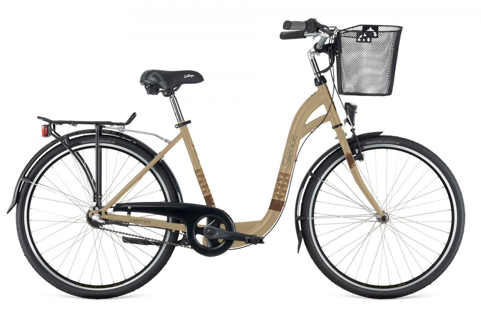 Velosipēds Dema SILENCE 3sp grey/brown