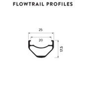 Novatec FlowTrail 29' ratu komplekts, melns/sarkans