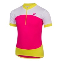 Velokrekls Etape Peddy Children shirt pink/lime