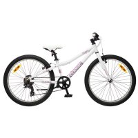 Velosipēds Classic Team 24 white/pink